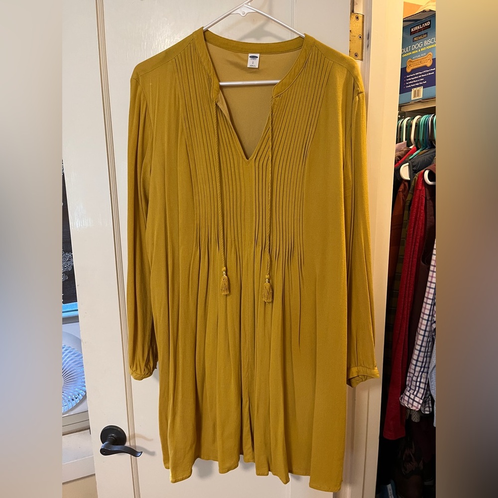 Old Navy Mustard Yellow Tunic Top